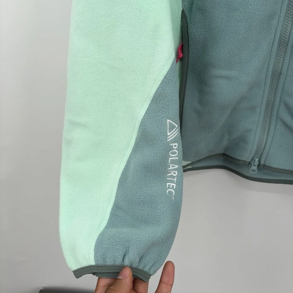 Nike ACG Wolf Tree Jacket Mens XXS Mint Hooded Zip Polartec Fleece HJ2460-353‎